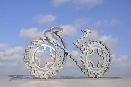 Sculptuur Racefiets Campagnolo V3 Fietskunst Hubert Van Soest